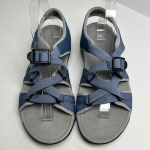 Viakix Sport Hiking Sandals Womens US 8 Blue Gray Adjustable Comfort Outdoor